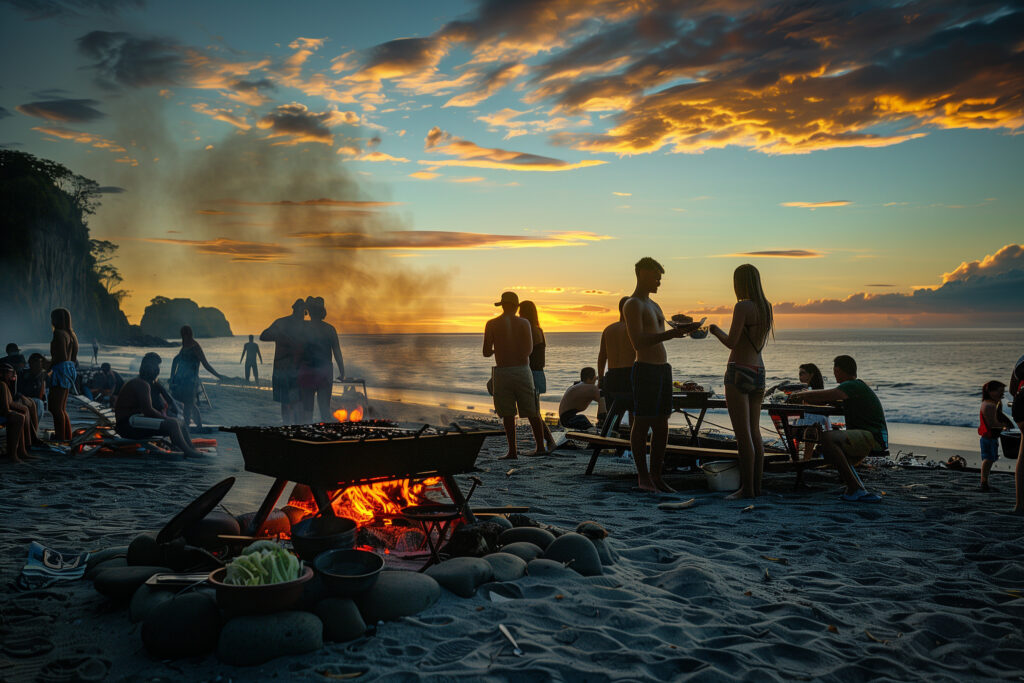 Beach BBQ Private Boat Charter Costa Rica